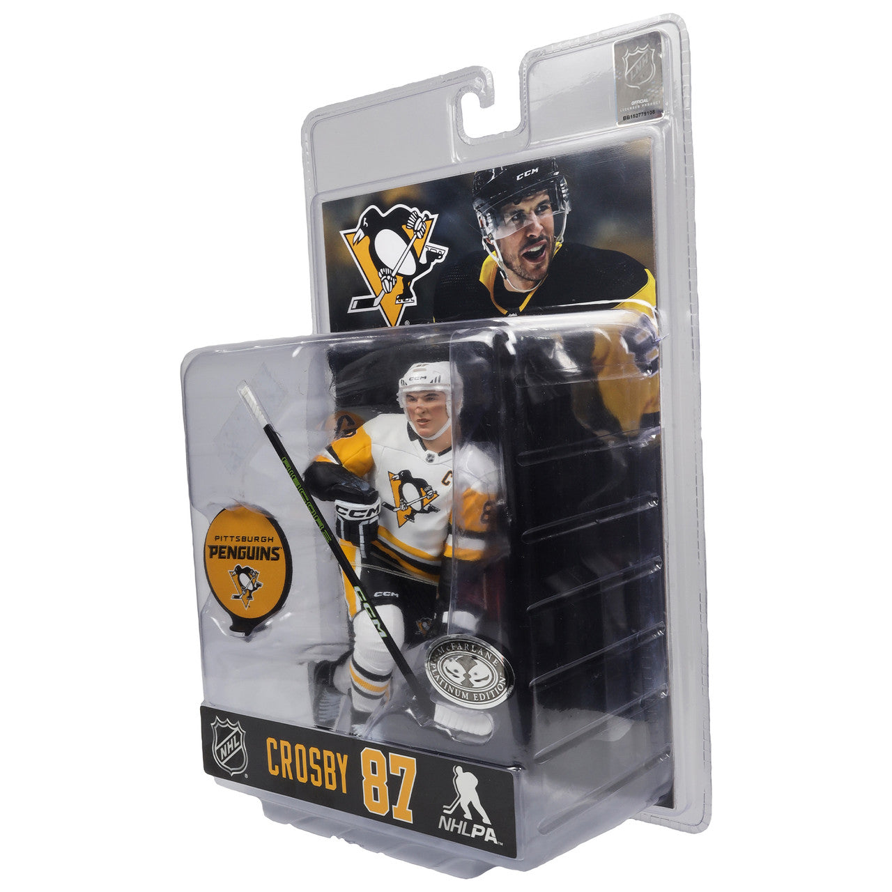 Sidney Crosby Pittsburgh Penguins NHL McFarlane Toys Away Uniform Legacy Series 7" Action Figure