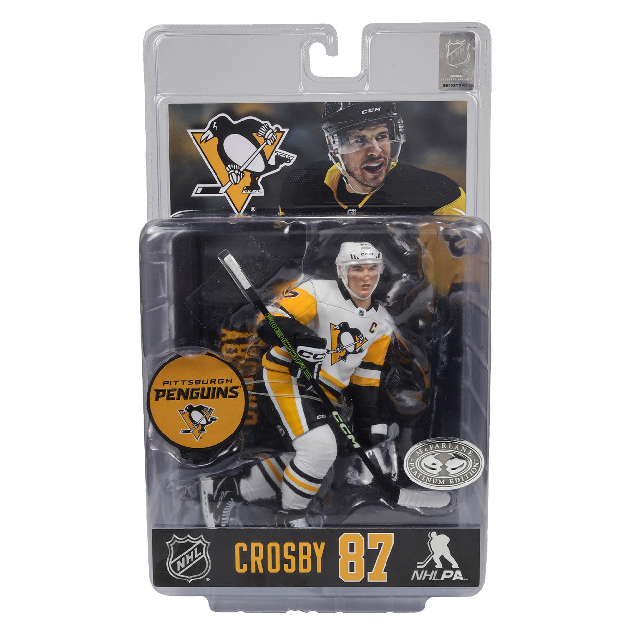 Sidney Crosby Pittsburgh Penguins NHL McFarlane Toys Away Uniform Legacy Series 7" Action Figure