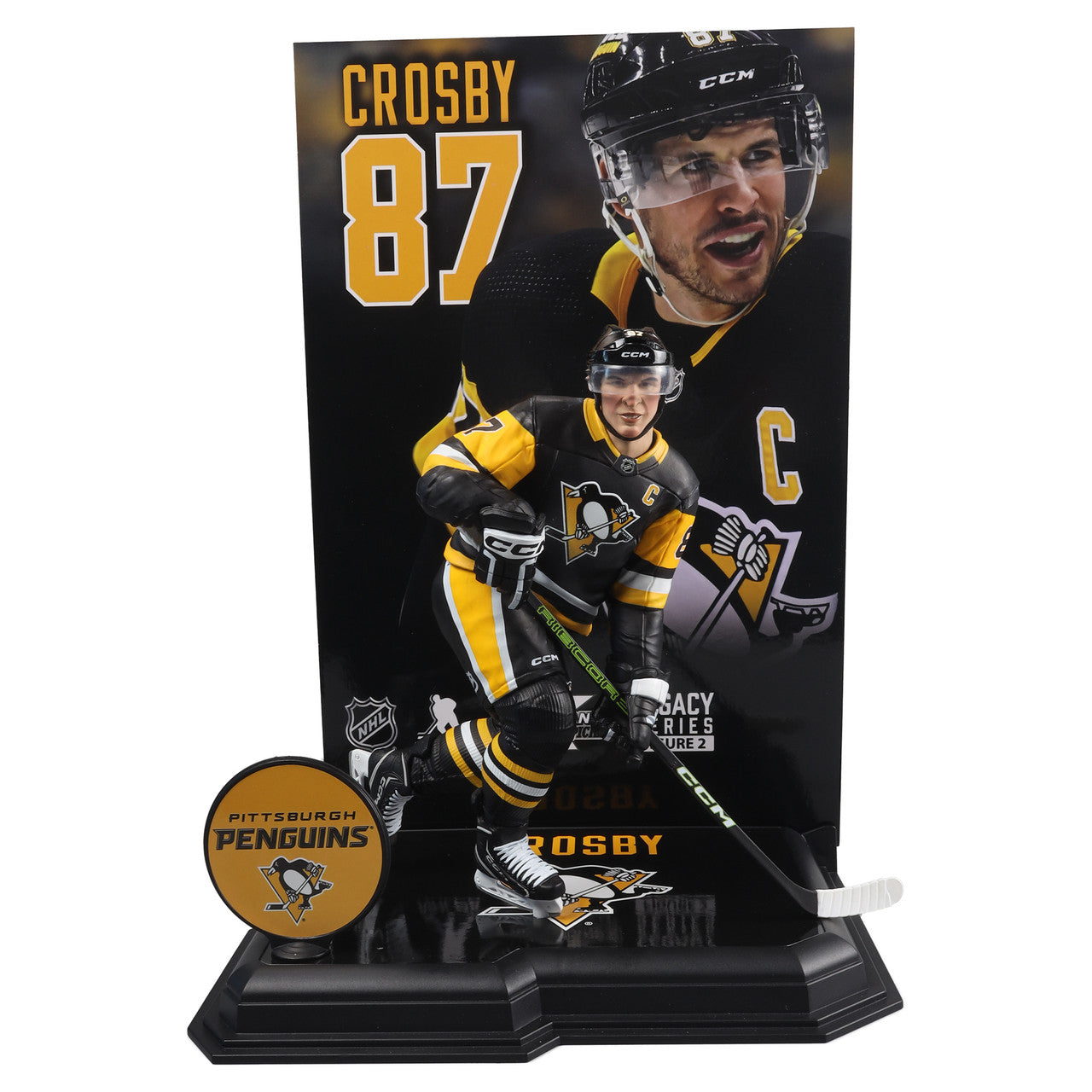 Sidney Crosby Pittsburgh Penguins NHL McFarlane Toys Home Uniform Legacy Series 7" Action Figure