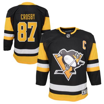 Sidney Crosby Pittsburgh Penguins NHL Outerstuff Youth Black Premier Jersey