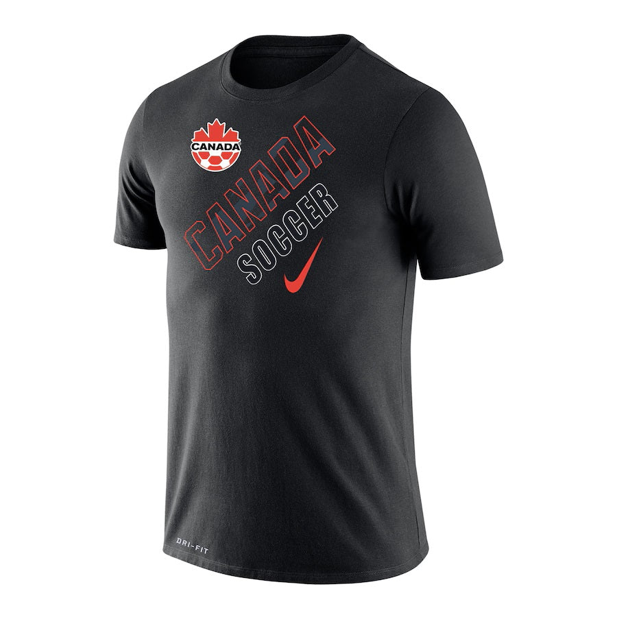 Canada Soccer FIFA Nike Men's Black Legend T-Shirt