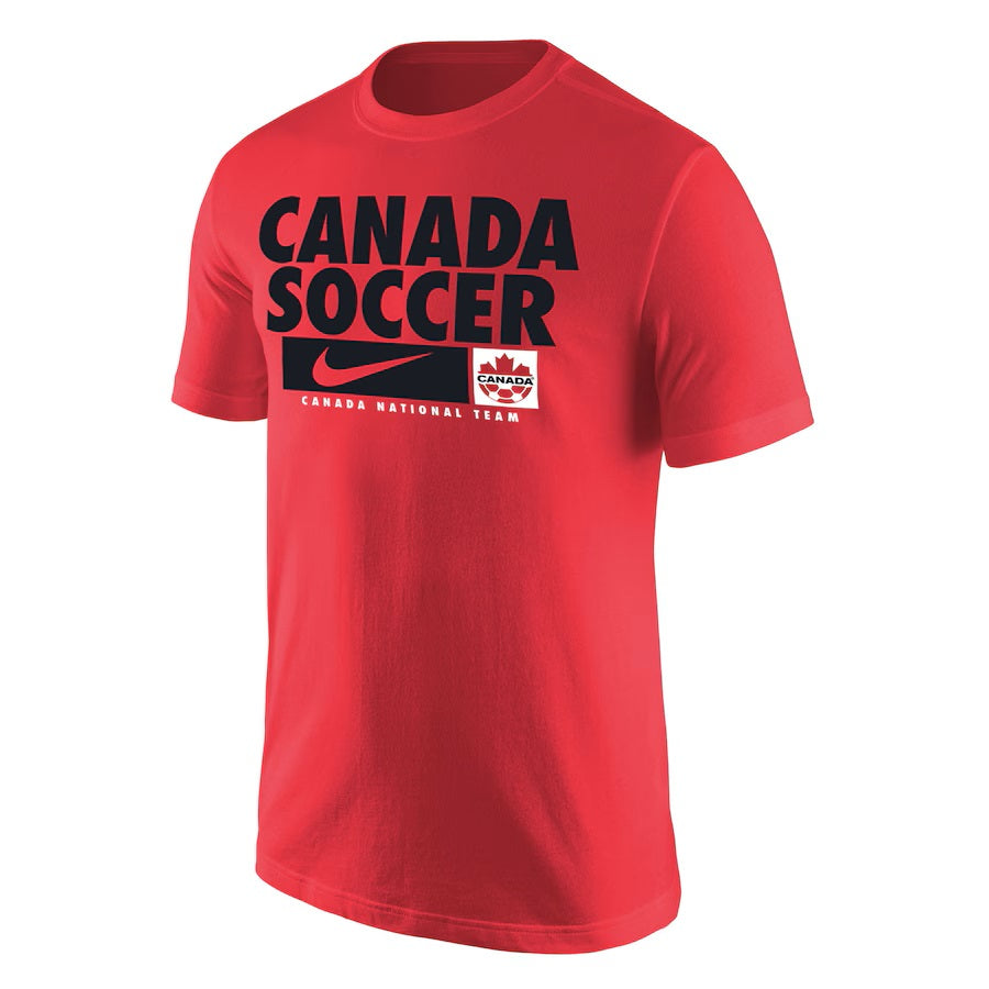 T-shirt rouge Core de Canada Soccer FIFA Nike pour hommes