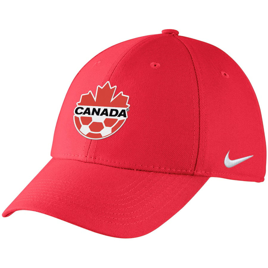 Casquette Flex Swoosh rouge Nike FIFA pour hommes de Canada Soccer