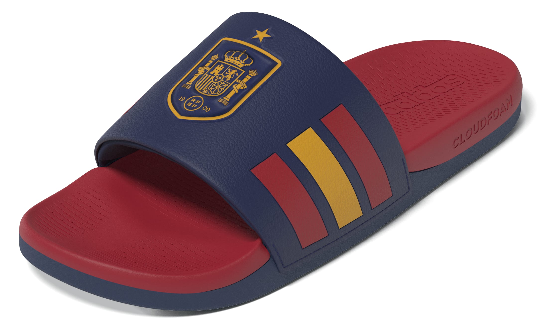 Espagne Équipe Nationale FIFA Adidas Sandales Adilette Comfort Bleu Marine pour Homme