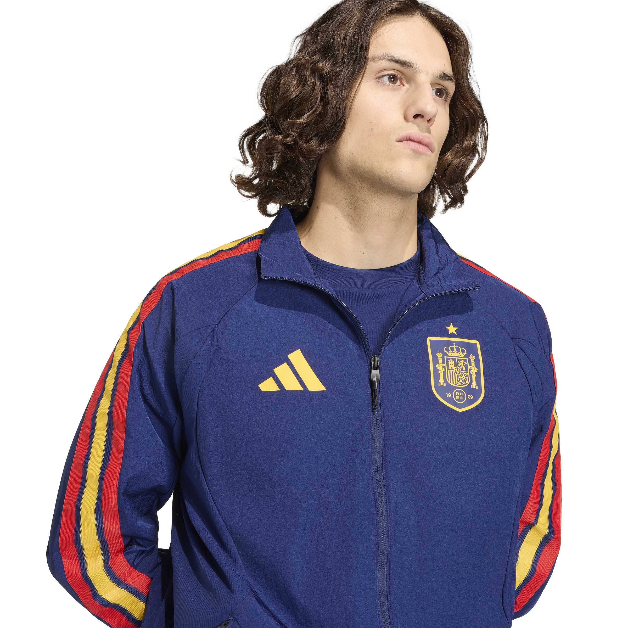 Spain National Team FIFA Adidas Men's Navy Anthem Jacket