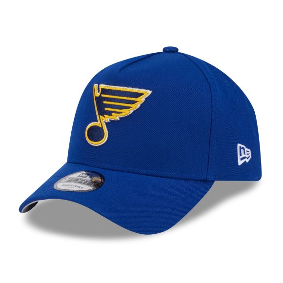 Casquette à visière ajustable A-Frame Royal 9Forty des Blues de St. Louis NHL de New Era pour homme