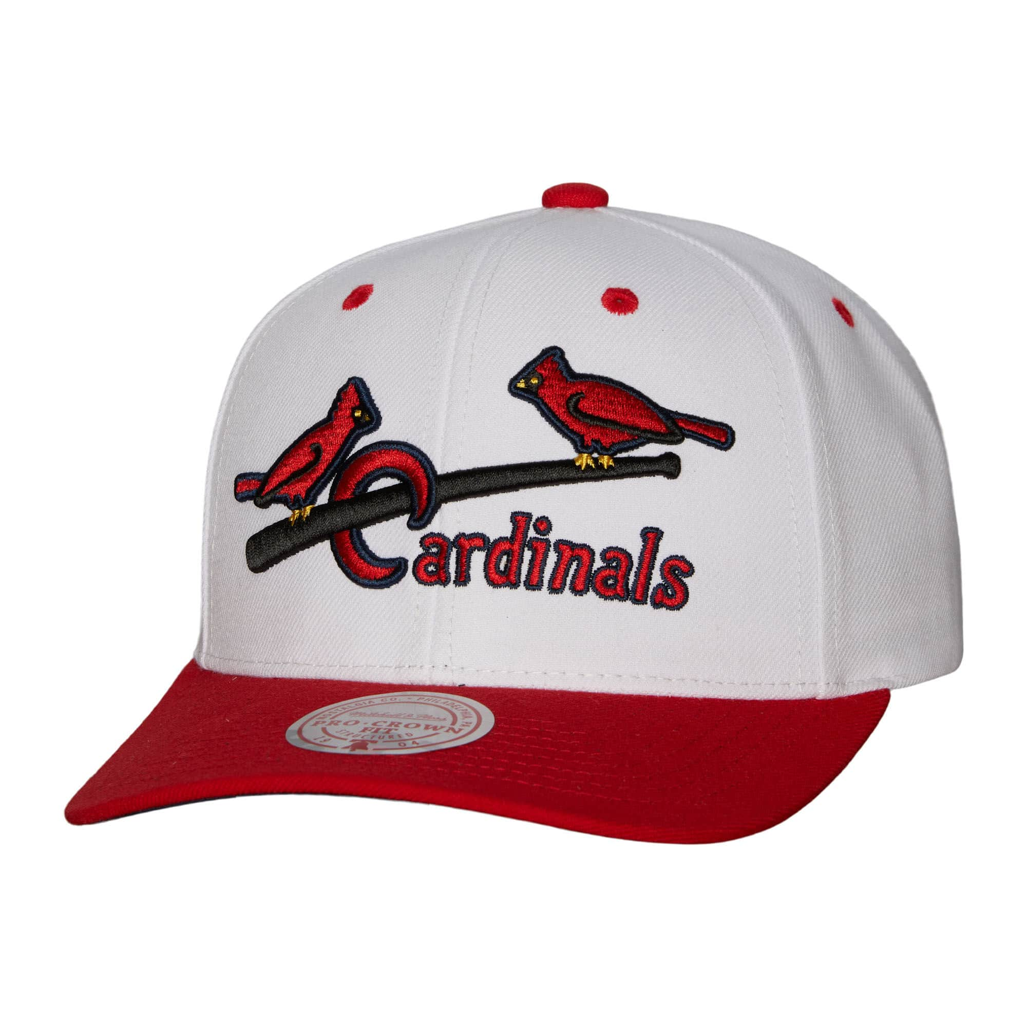 St. Louis Cardinals MLB Mitchell & Ness Mens White Evergreen Snapback