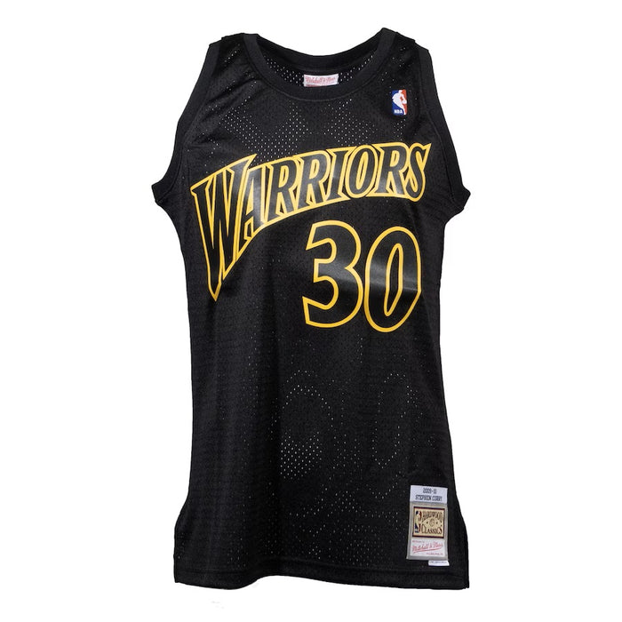 Stephen Curry Golden State Warriors NBA Mitchell & Ness Men's Black Dynamic Hardwood Classics Swingman Jersey