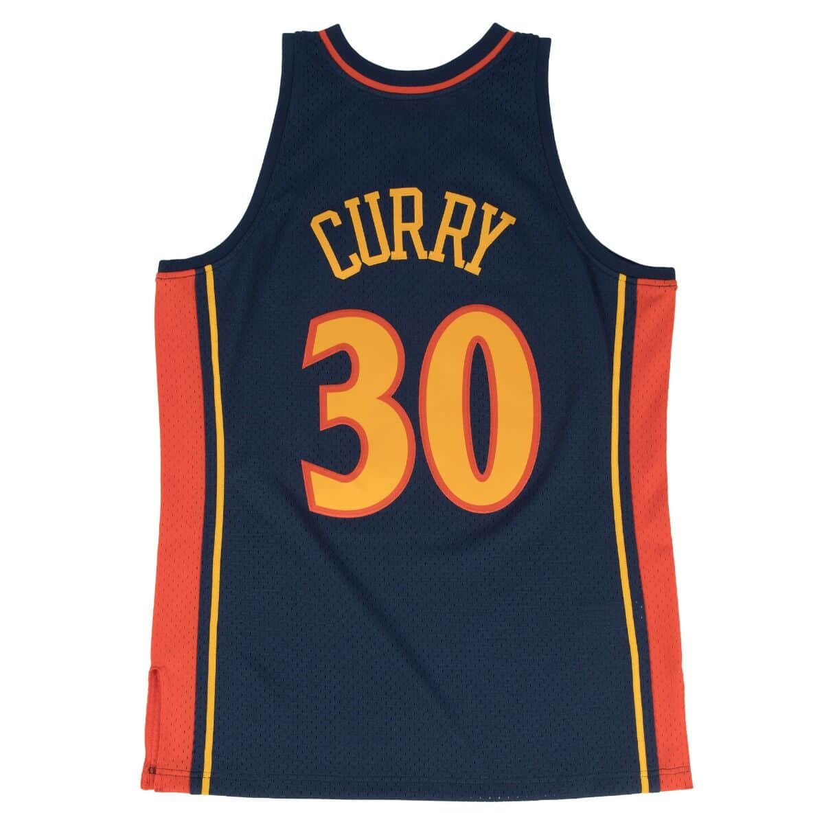 Stephen Curry Golden State Warriors NBA Mitchell & Ness Men's Navy 2009-10 Hardwood Classics Swingman Jersey