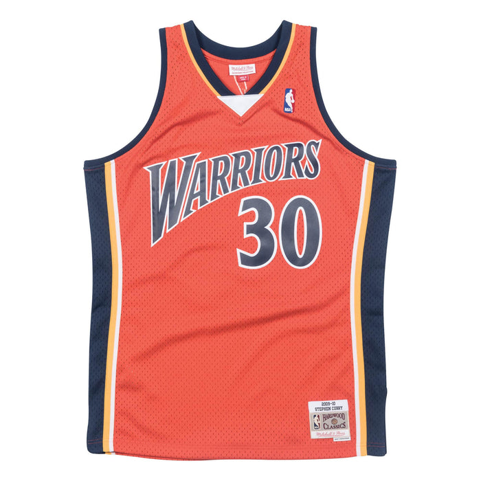 Stephen Curry Golden State Warriors NBA Mitchell & Ness Men's Orange 2009-10 Hardwood Classics Swingman Jersey