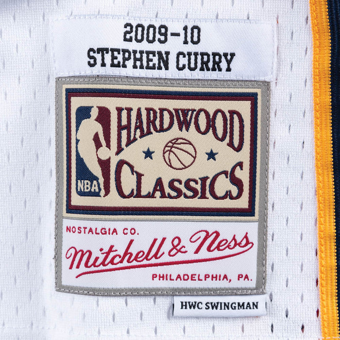 Stephen Curry Golden State Warriors NBA Mitchell & Ness Men's White 2009-10 Hardwood Classics Swingman Jersey