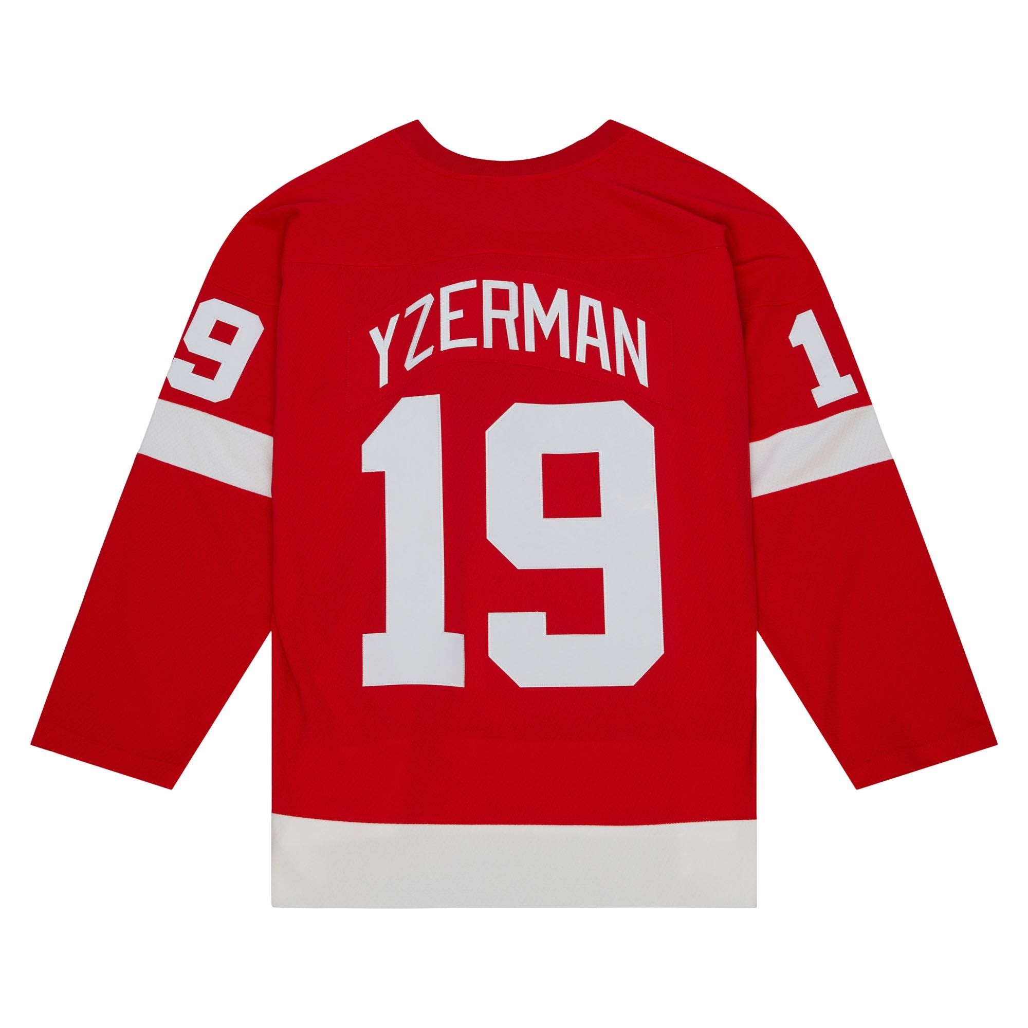 Steve Yzerman Detroit Red Wings NHL Mitchell & Ness Maillot authentique rouge 1996 Blue Line pour homme