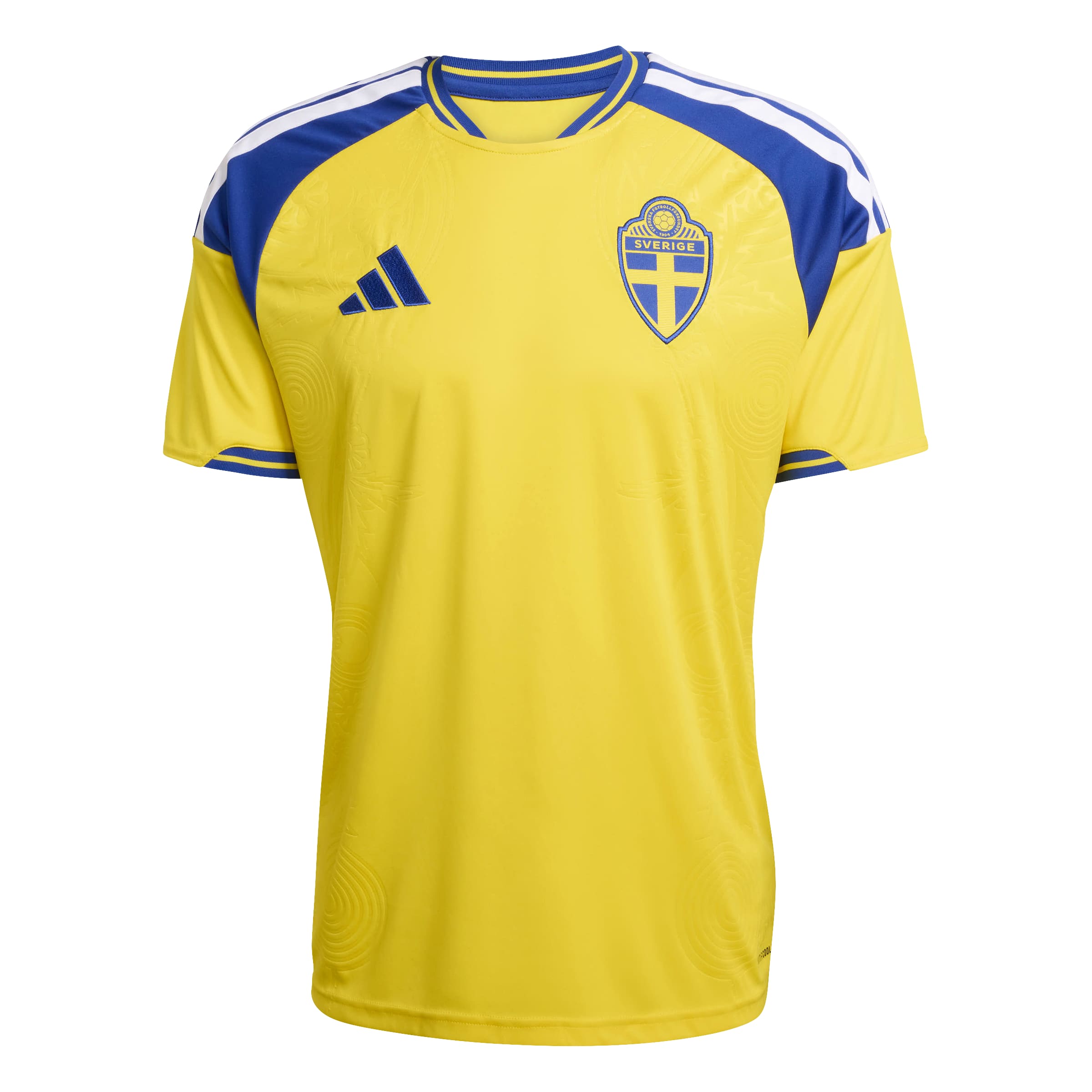 Sweden National Team FIFA Adidas Men's Yellow 2025/26 Replica Home Jersey