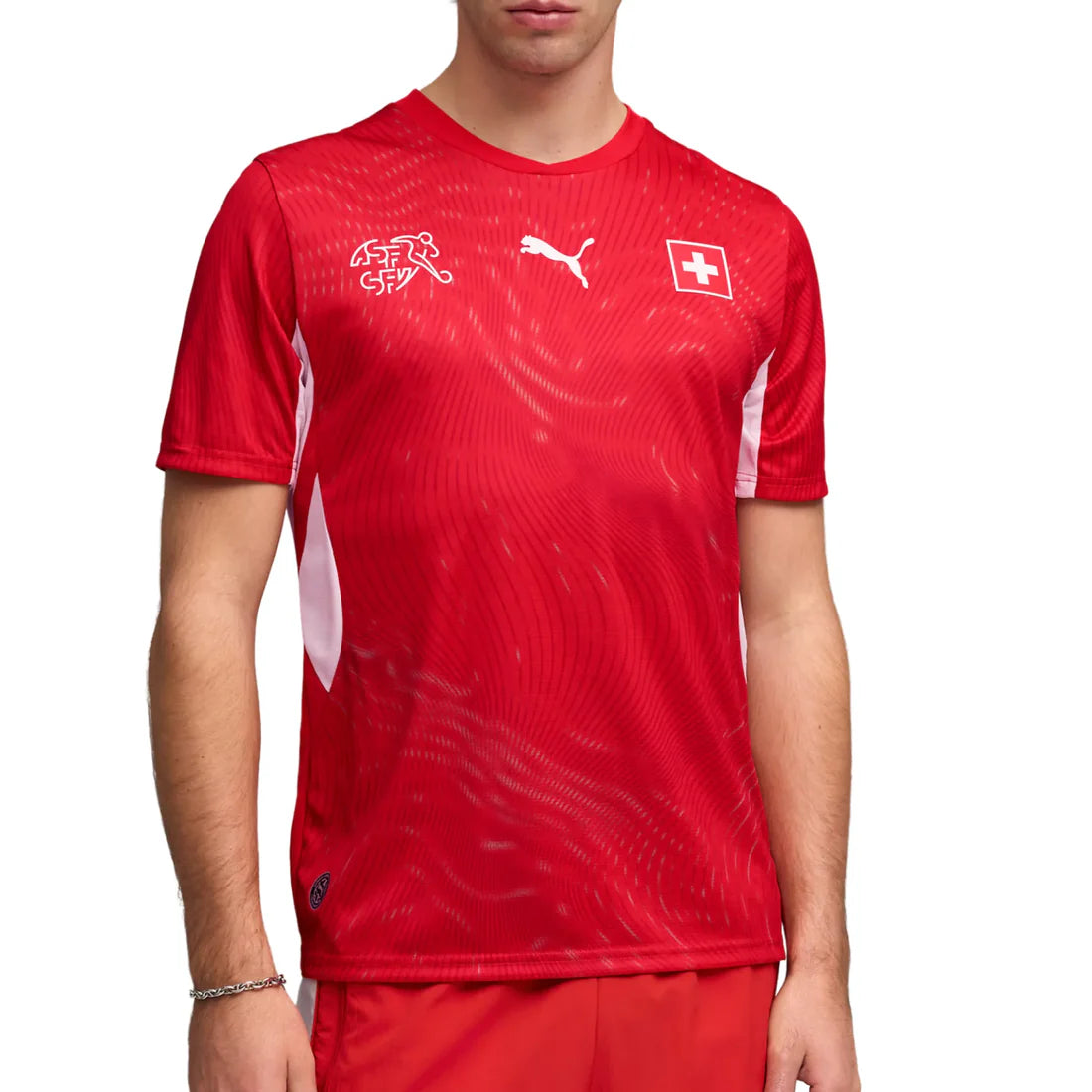 Switerzerland National Team FIFA Puma Men's Red 2026 Home Replica Jersey