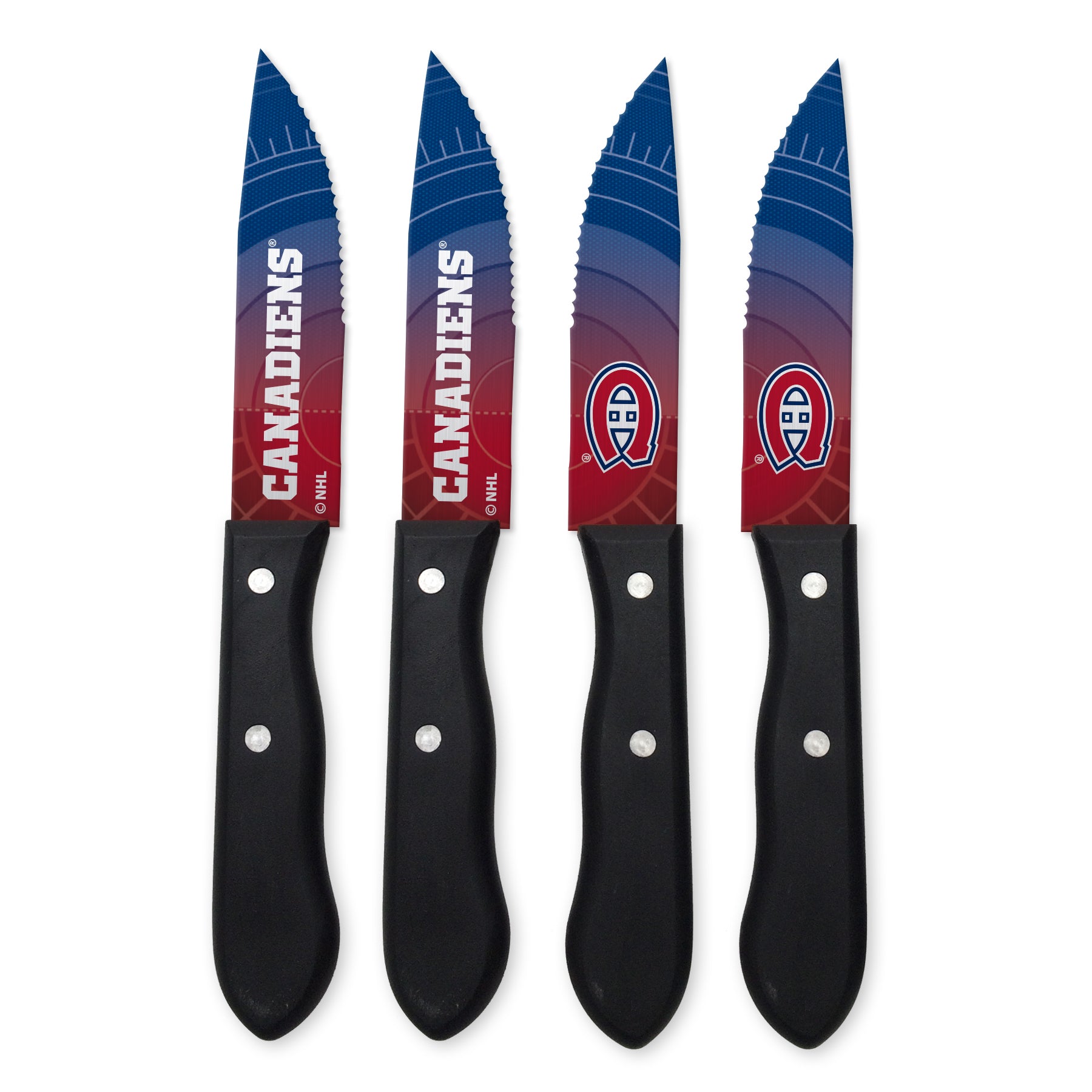 Montreal Canadiens NHL TSV 4 Piece Steak Knife Set