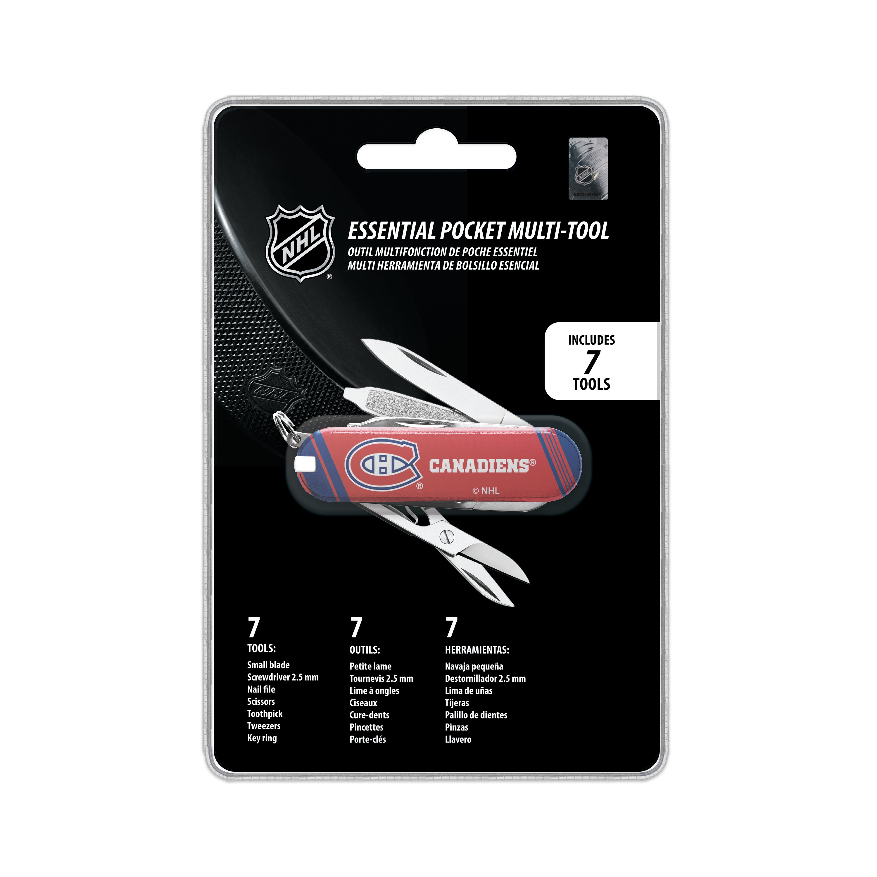 Outil multifonction de poche essentiel NHL TSV des Canadiens de Montréal