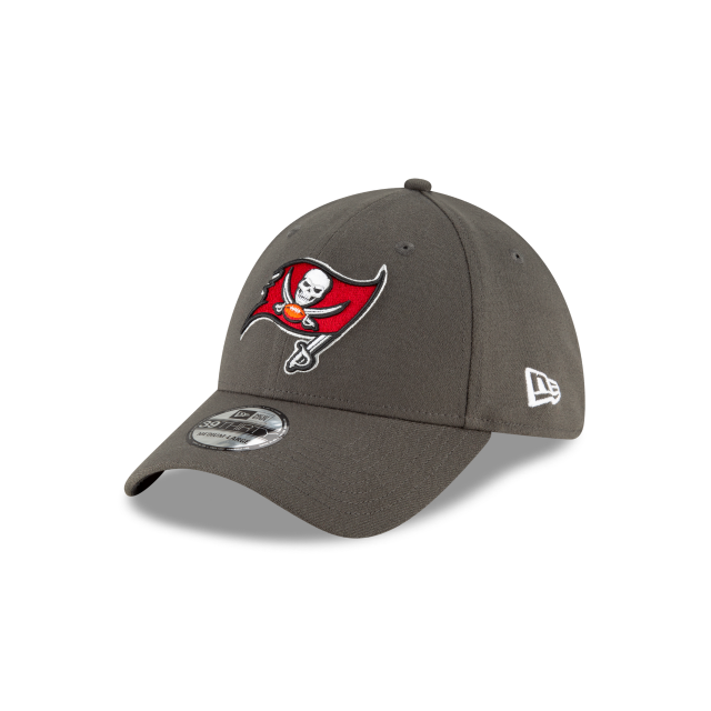 Tampa Bay Buccaneers NFL New Era Men's Grey 39Thirty Team Classic Stretch Fit Hat