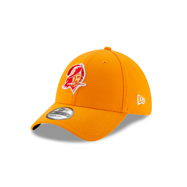 Tampa Bay Buccaneers NFL New Era Men's Orange 39Thirty Classic Logo Stretch Fit Hat