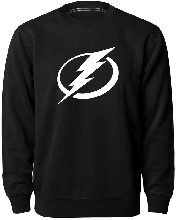 Tampa Bay Lightning NHL Bulletin Men's Black Twill Logo Express Crew Sweater