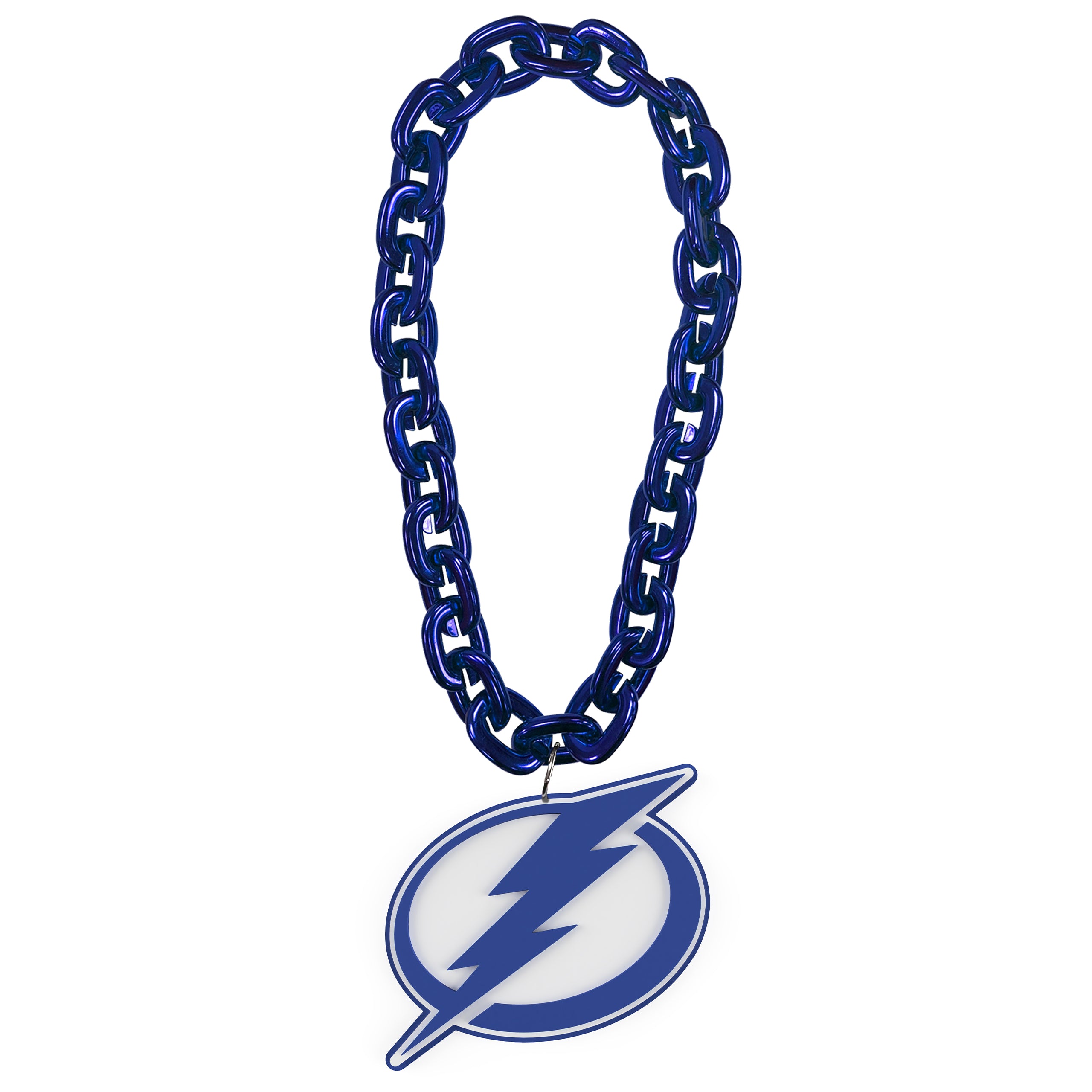 Collier chaîne bleu royal FanFave FanChain des Lightnings de Tampa Bay de la LNH