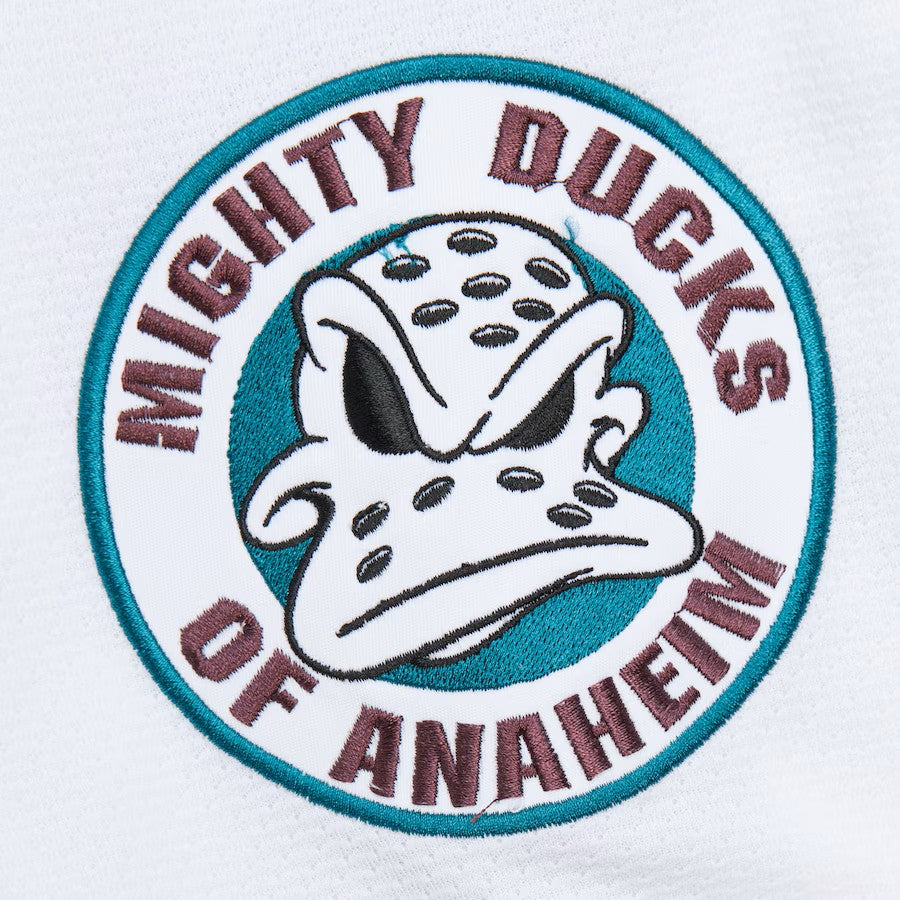 Maillot authentique Mitchell &amp; Ness blanc pour homme des Ducks d'Anaheim de la LNH, 1996-1997, de Teemu Selanne