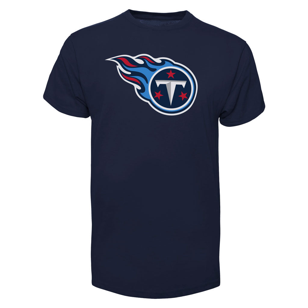 Tennessee Titans NFL 47 Brand T-shirt de fan avec logo principal bleu marine pour hommes