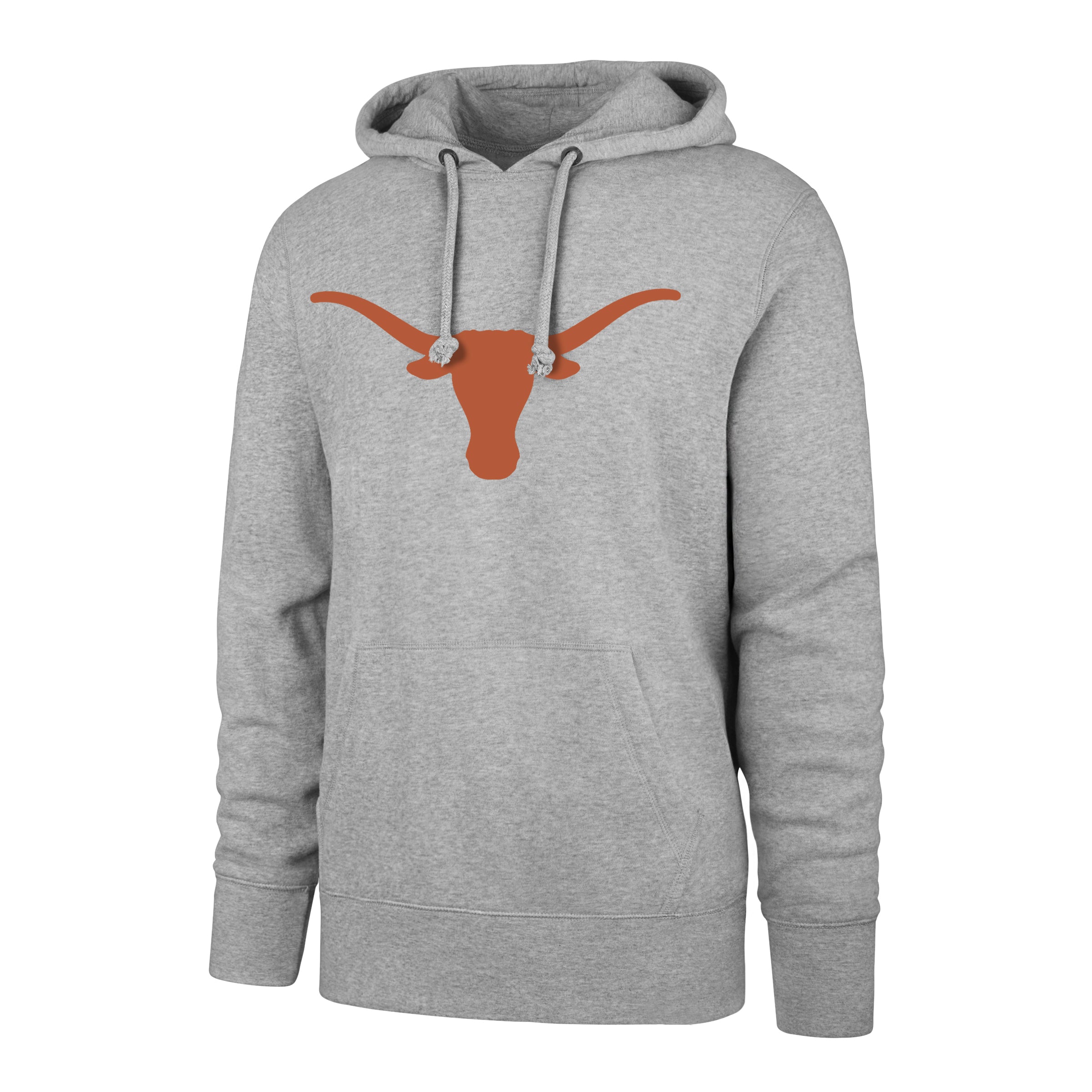 Texas Longhorns NCAA 47 Brand Men's Athletic Grey Imprint Headline Pullover Hoodie