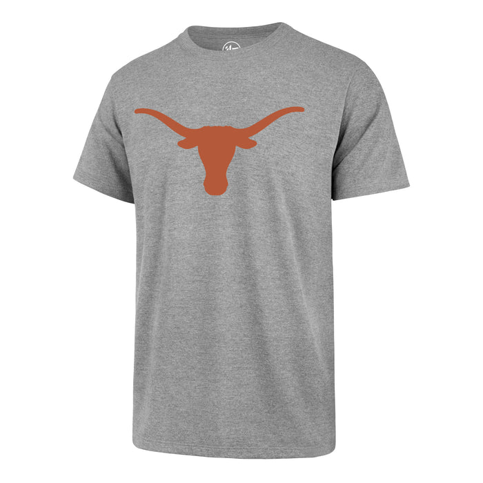 Texas Longhorns NCAA 47 Brand Men's Athletic Grey Primary Logo Fan T-Shirt
