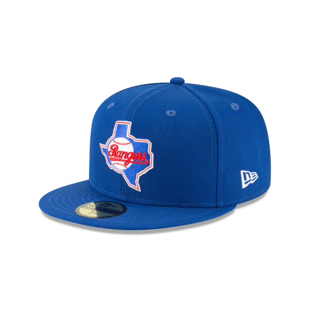 Casquette ajustée en laine Cooperstown 1984 Royal 59Fifty MLB Texas Rangers New Era pour homme 