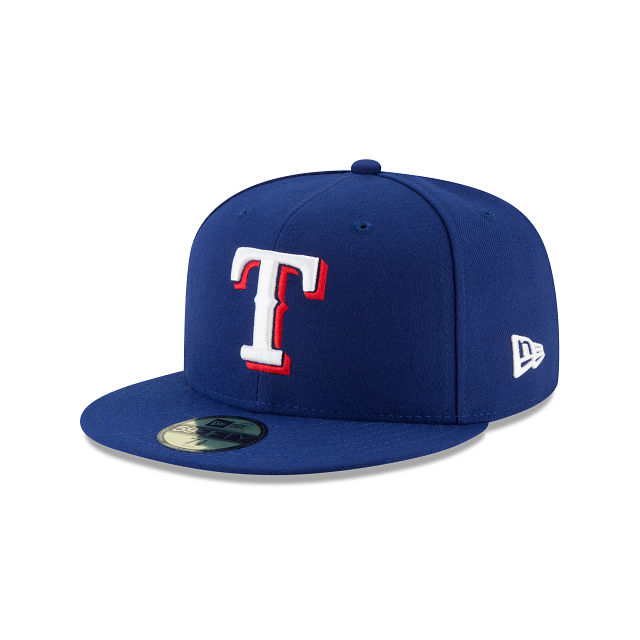 Casquette ajustée MLB New Era Royal 59Fifty Authentic Collection Home 2017 pour homme des Texas Rangers