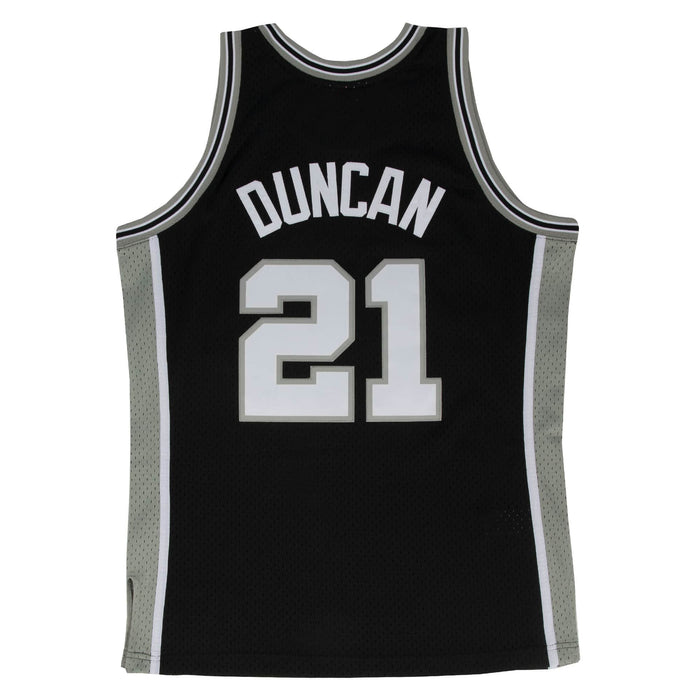 Tim Duncan San Antonio Spurs NBA Mitchell & Ness Men's Black 1998-99 Hardwood Classics Swingman Jersey
