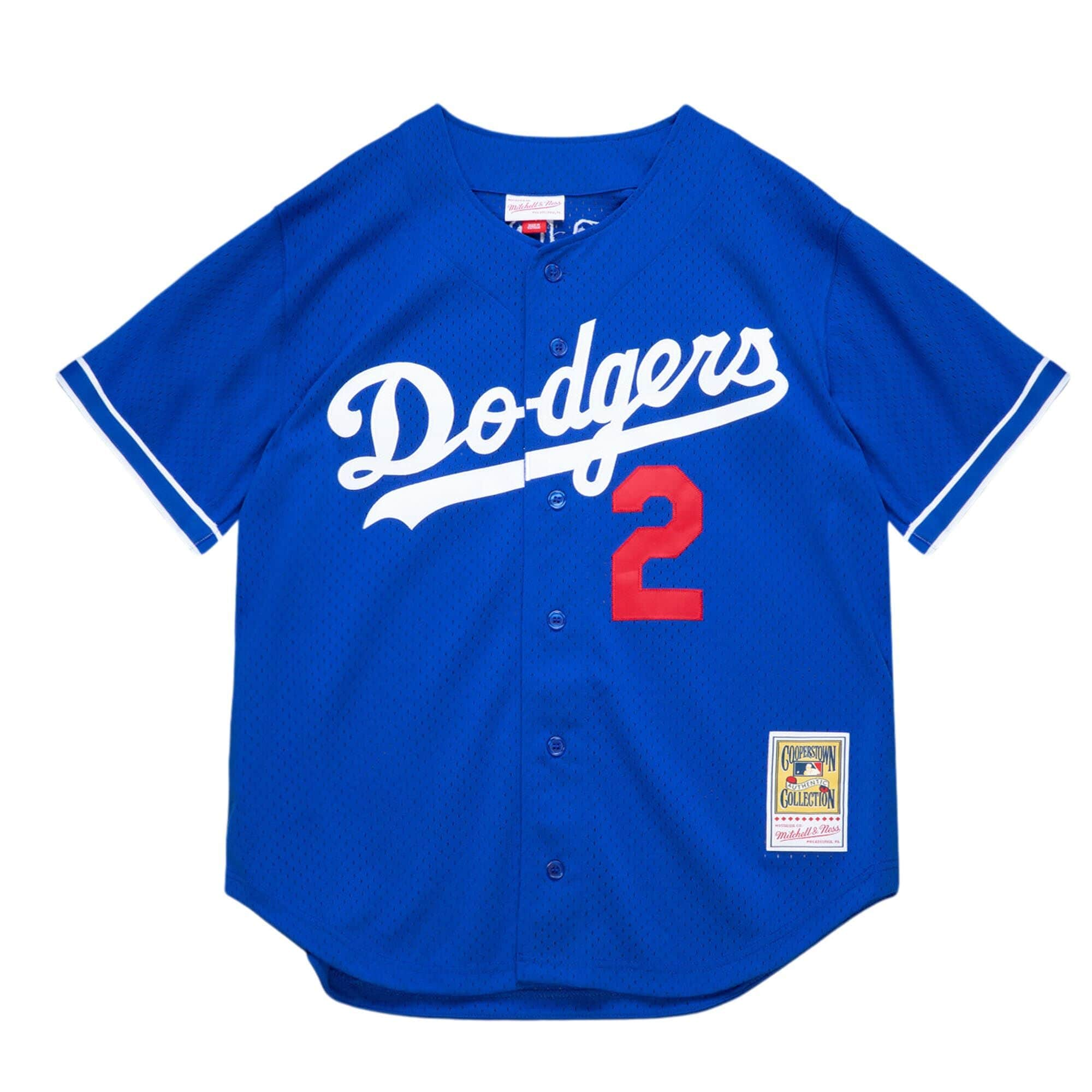 Tommy Lasorda Los Angeles Dodgers MLB Mitchell & Ness Bleu Royal 1995 Authentique BP Maillot