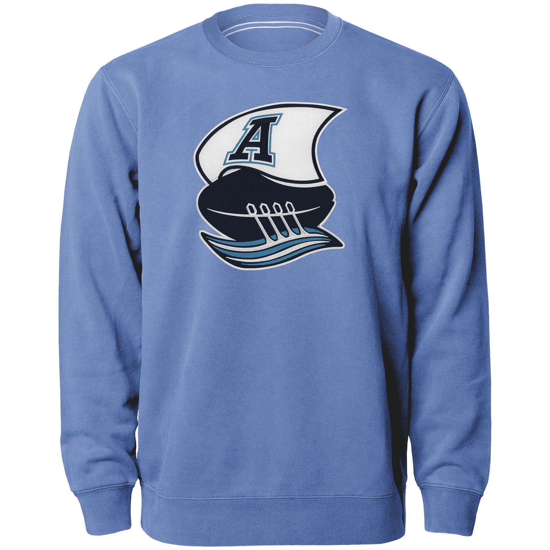 Toronto Argonauts CFL Bulletin Men's Light Blue Express Twill Logo Crew Sweater