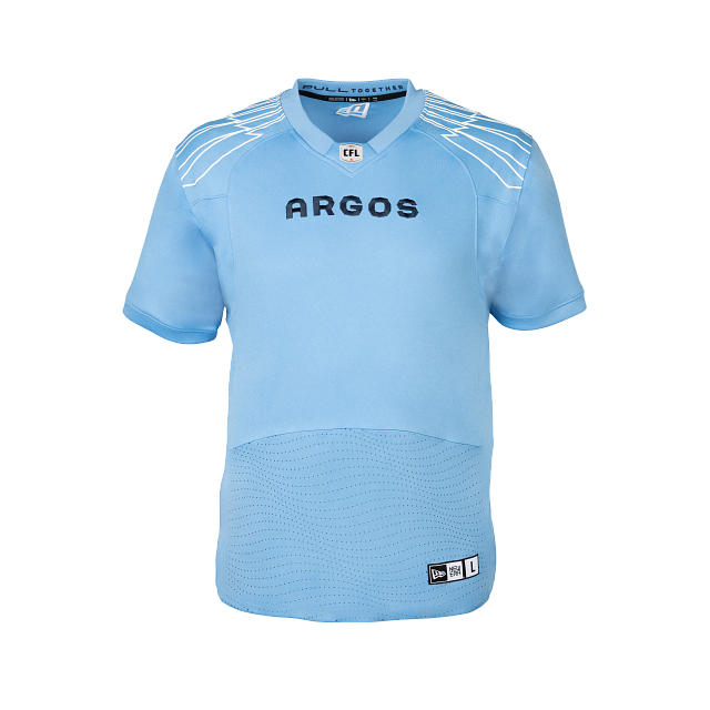 Maillot réplique à domicile 2023 bleu clair pour homme des Argonauts de Toronto CFL New Era