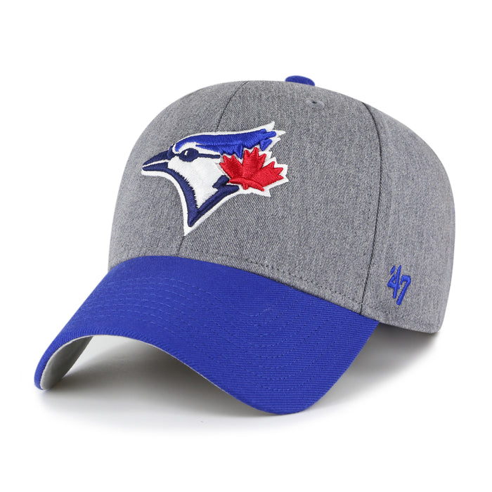 Toronto Blue Jays MLB 47 Brand Men's Grey Royal Granite MVP Adjustable Hat