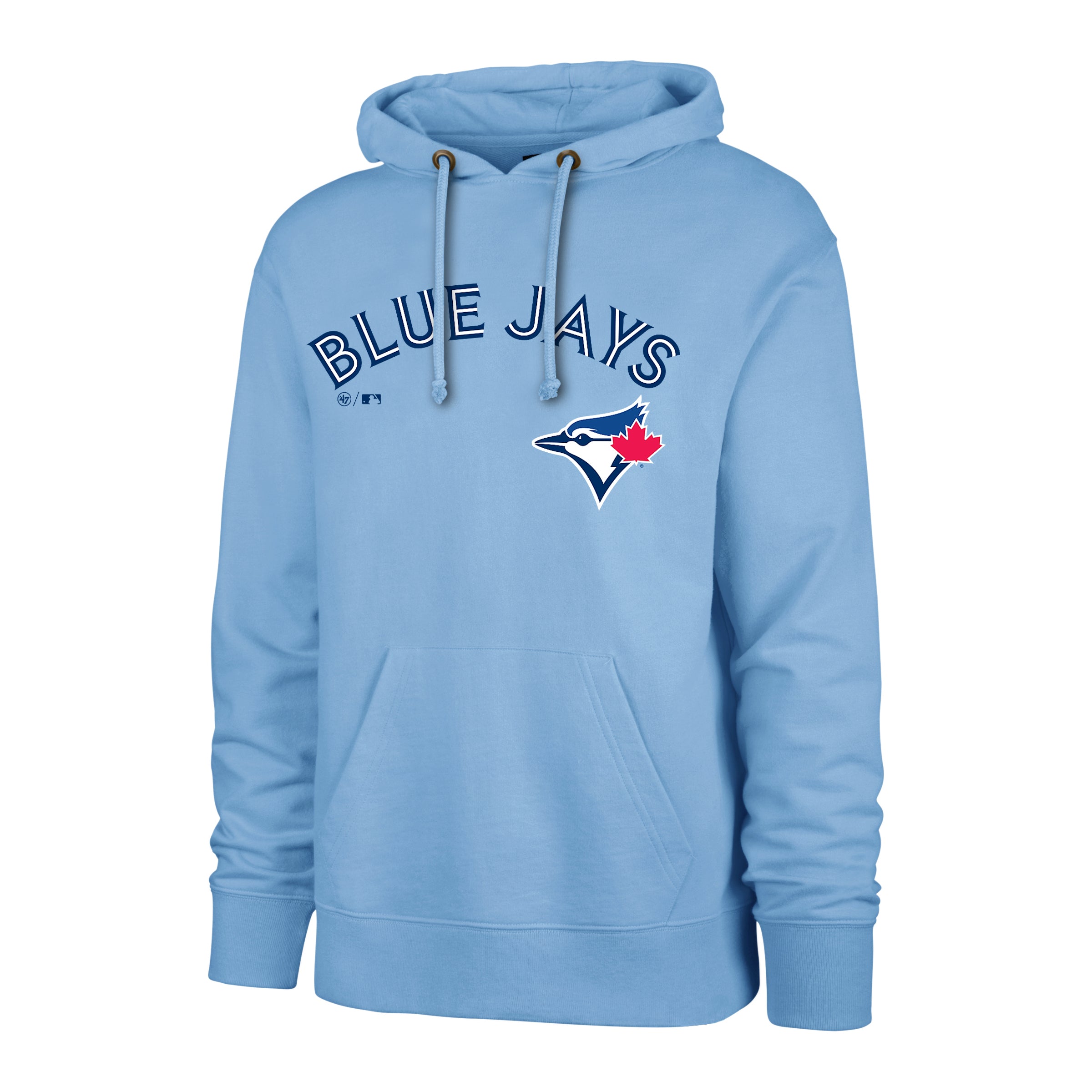 Sweat à capuche en polaire bleu clair avec mot-symbole des Blue Jays de Toronto MLB 47 Brand pour hommes