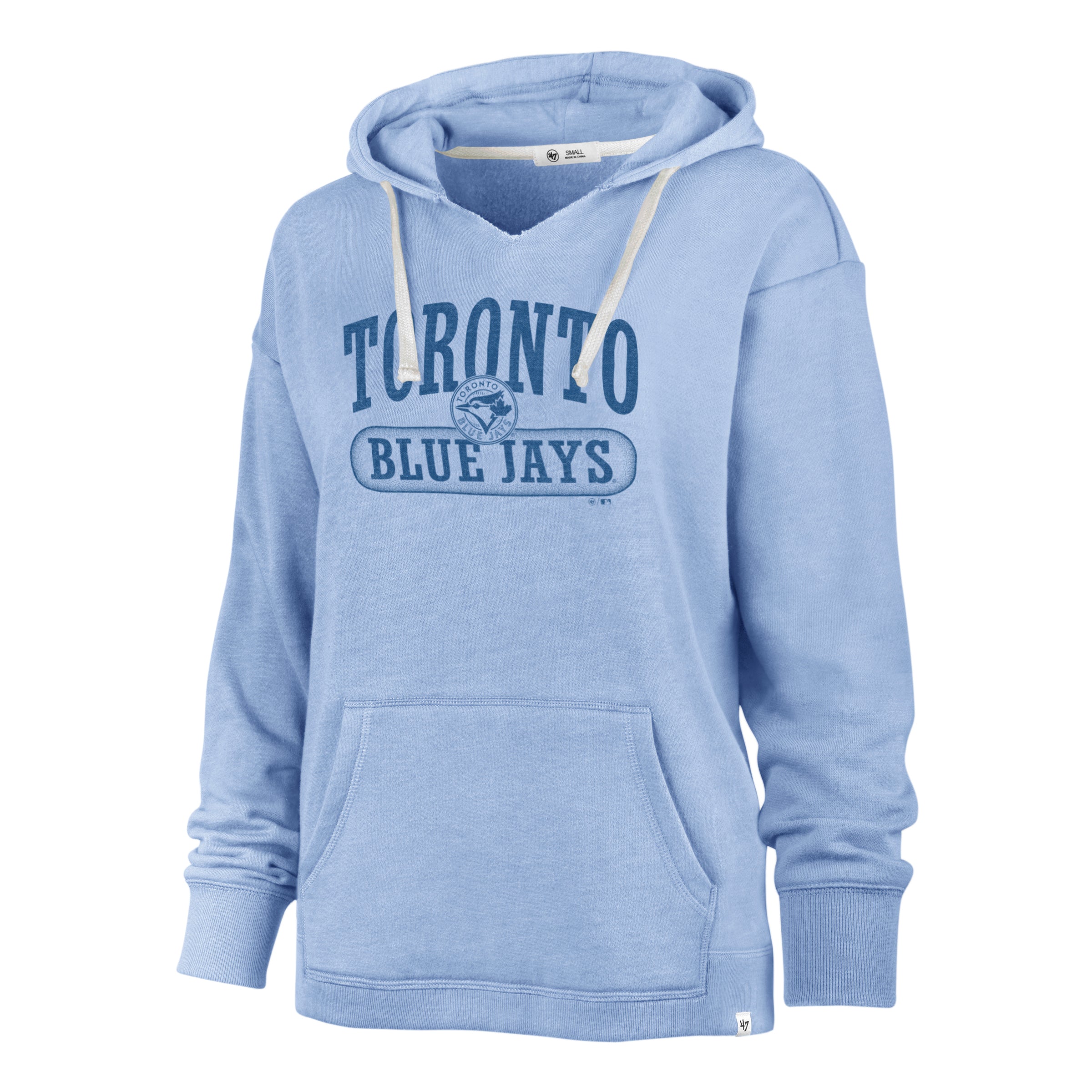 Sweat à capuche bleu clair Wilder Kennedy des Blue Jays de Toronto MLB 47 Brand pour femmes