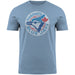 Toronto Blue Jays MLB Bulletin Men's Light Blue Distressed Cooperstown Logo T-Shirt