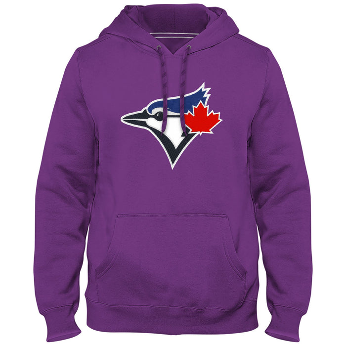 Toronto Blue Jays MLB Bulletin Men's Purple Express Twill Birdhead Logo Hoodie