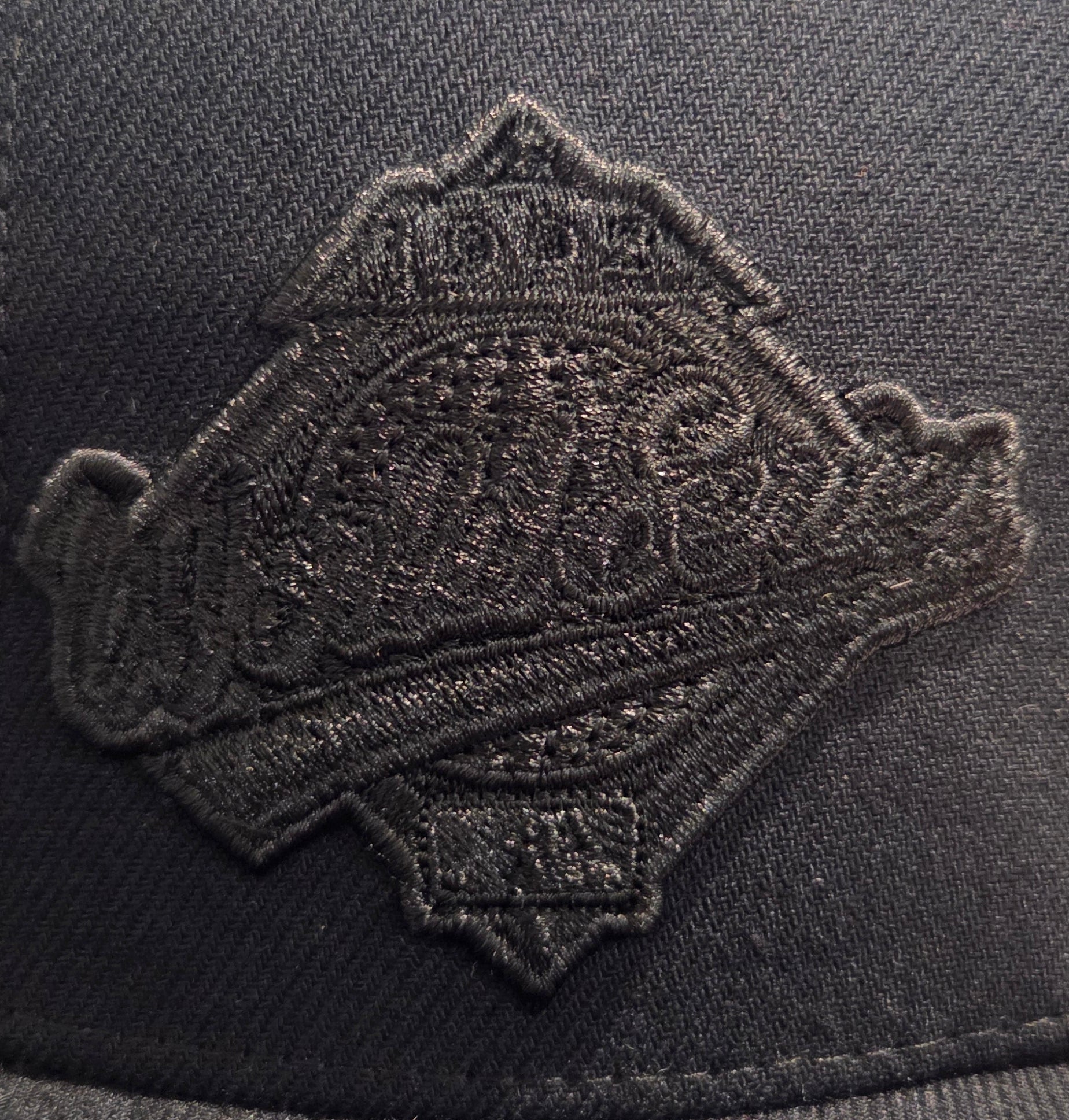 Toronto Blue Jays MLB Mitchell & Ness Men's Black Blacked Out Snapback Hat
