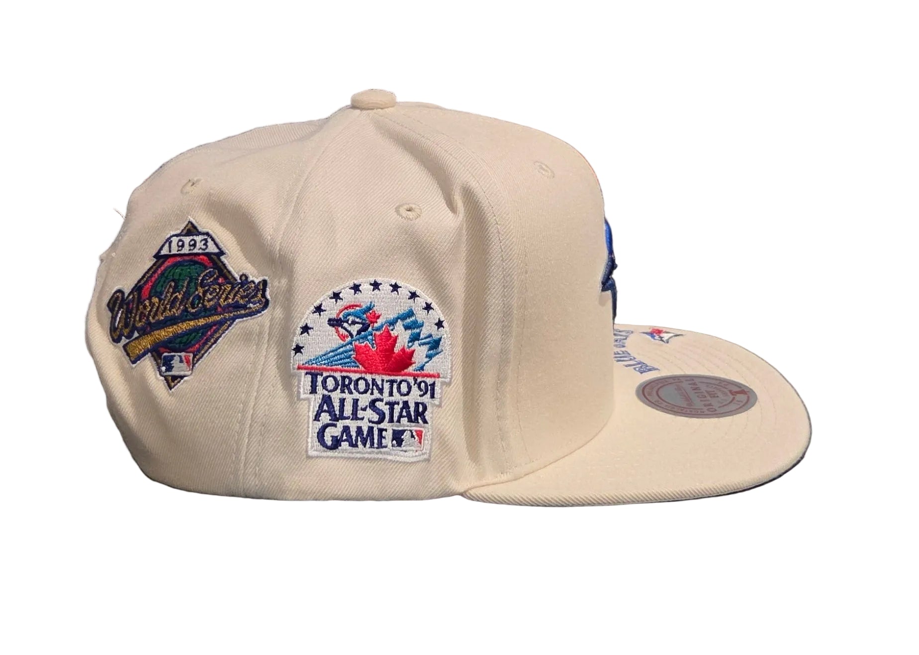 Toronto Blue Jays MLB Mitchell & Ness Men's Cream Historic Snapback Hat