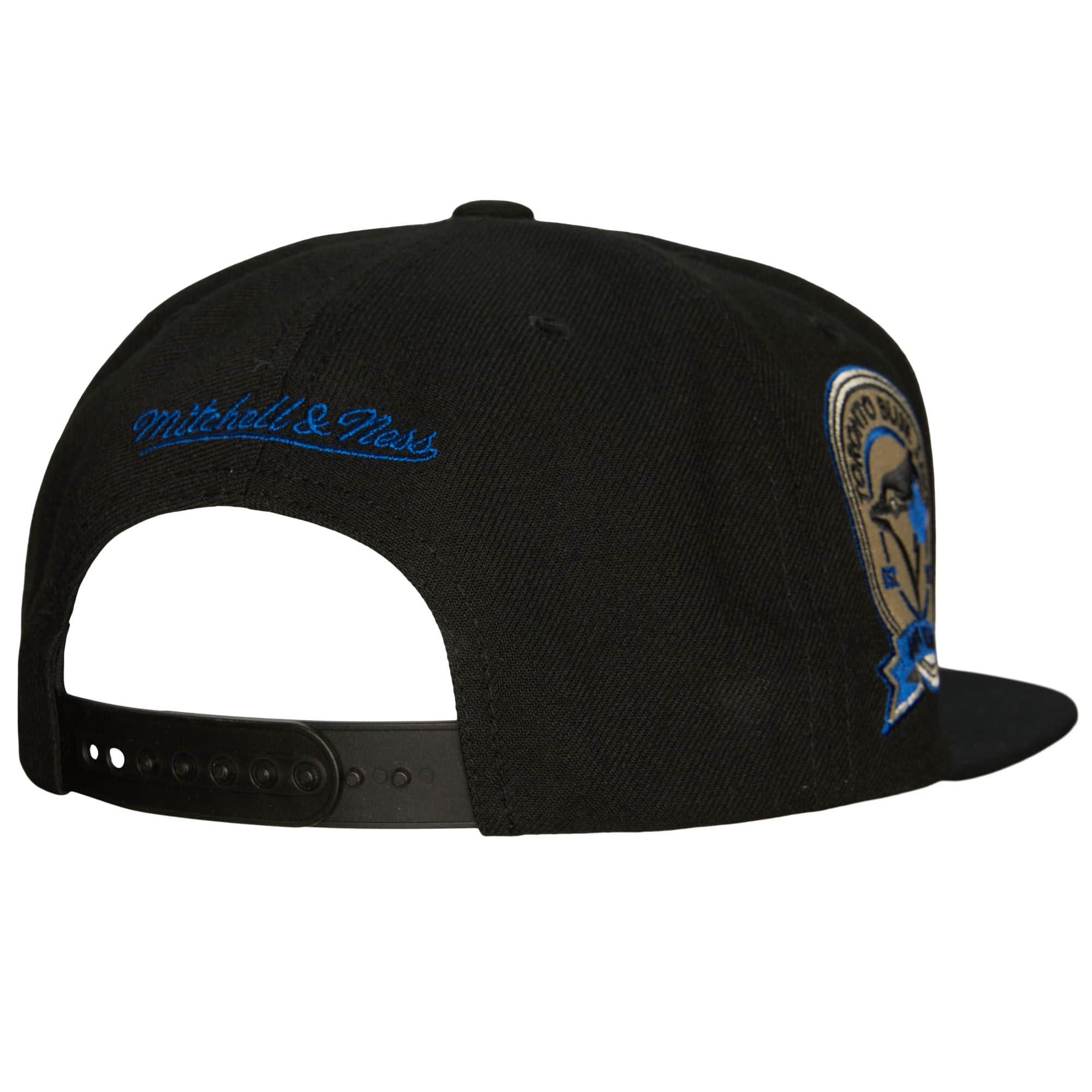 Toronto Blue Jays MLB Mitchell & Ness Mens Black Team Classic Snapback