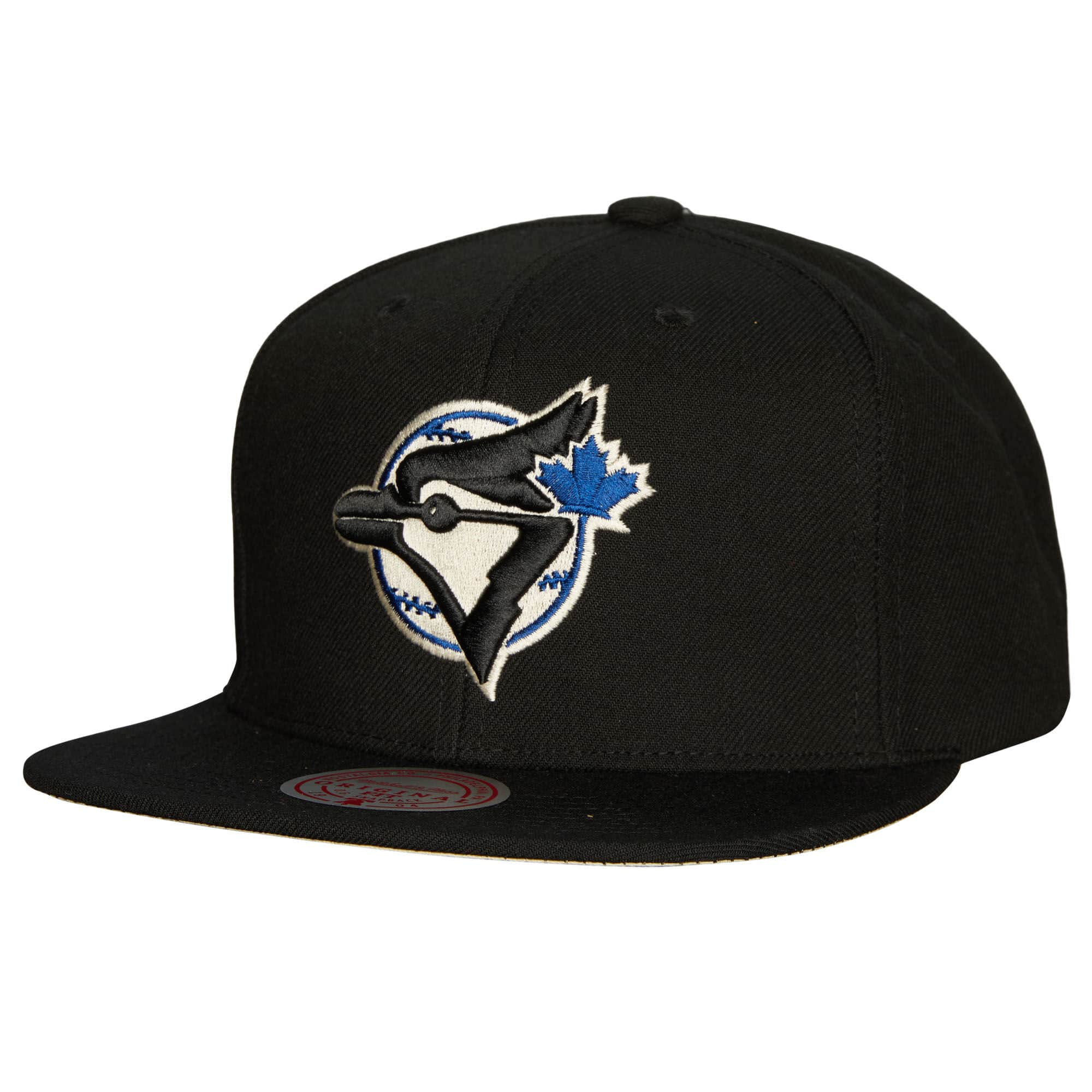 Toronto Blue Jays MLB Mitchell & Ness Mens Black Team Classic Snapback