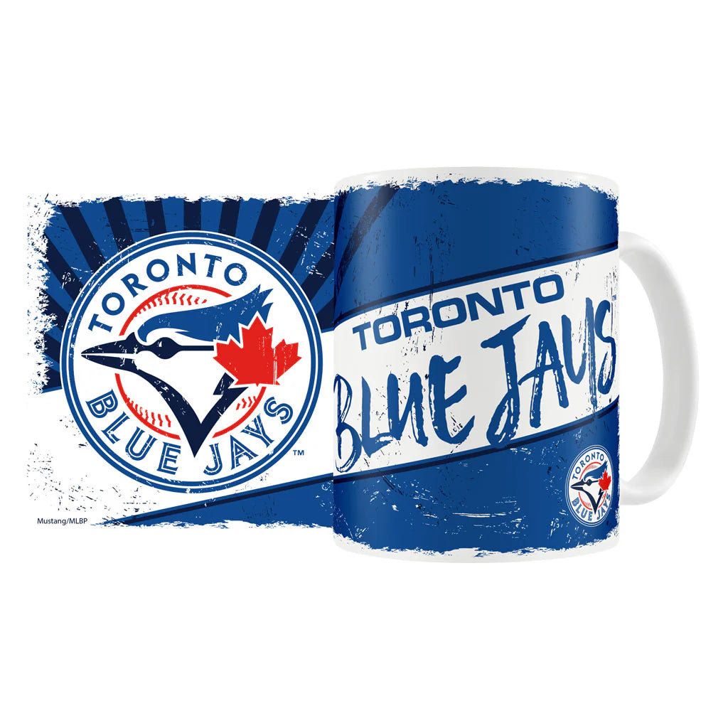 Tasse sublimée à motif classique de 15 oz des Blue Jays de Toronto MLB Mustang