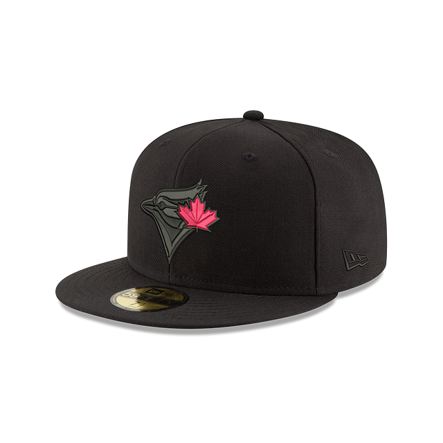 Casquette ajustée noire 59Fifty Red Leaf MLB New Era des Blue Jays de Toronto pour hommes