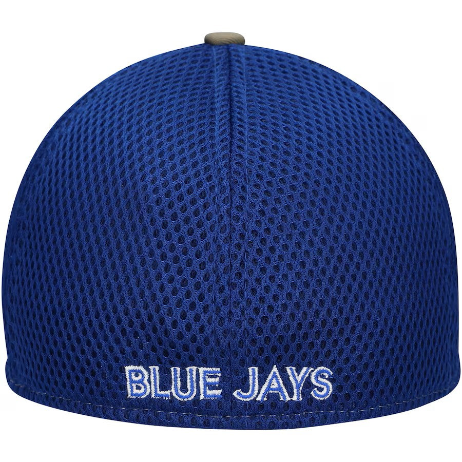 Casquette extensible camouflage bleu royal 39Thirty Neo New Era des Blue Jays de Toronto MLB pour hommes