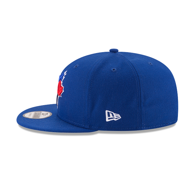 Casquette snapback Toronto Blue Jays MLB New Era pour homme, modèle 9Fifty 50e saison, couleur bleu roi
