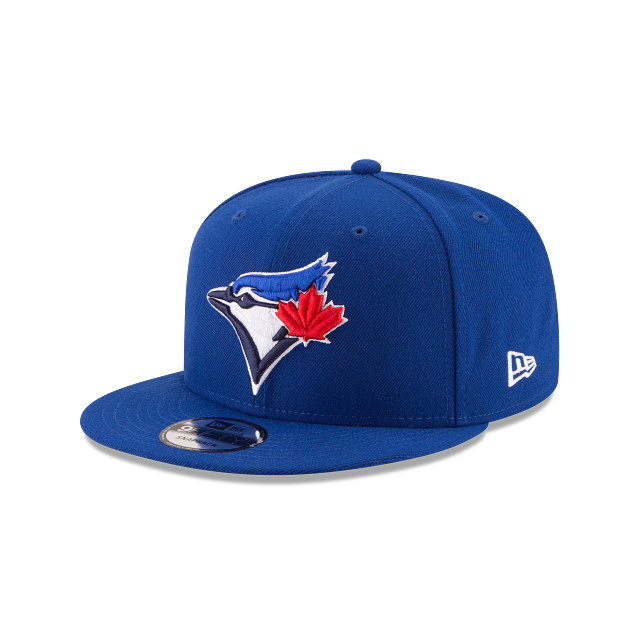 Casquette snapback Toronto Blue Jays MLB New Era pour homme, modèle 9Fifty 50e saison, couleur bleu roi