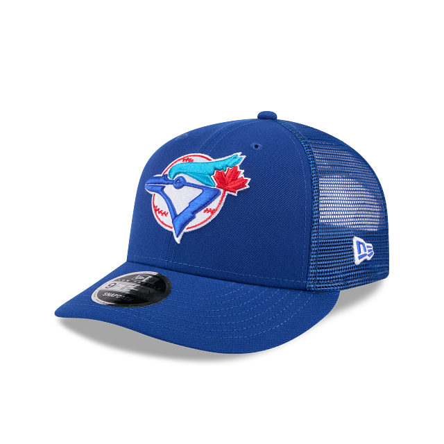 Toronto Blue Jays MLB New Era Men's Royal 9Fifty Low Profile Cooperstown Trucker Snapback