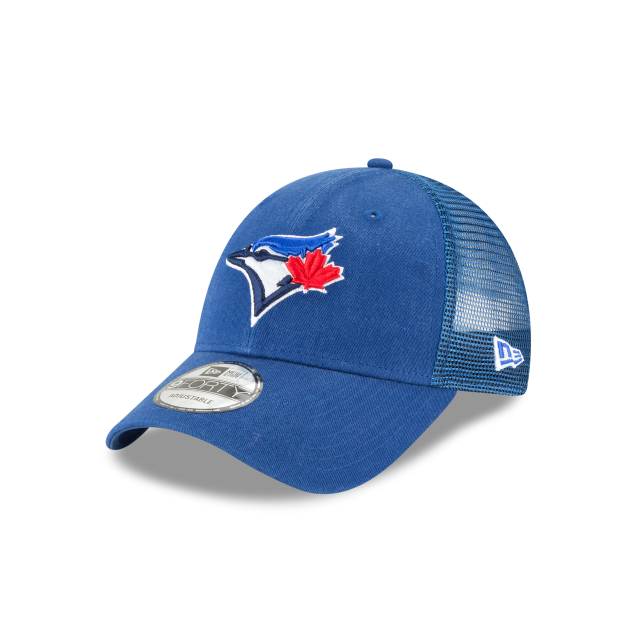 Casquette réglable de camionneur bleu royal 9Forty avec logo principal des Blue Jays de Toronto MLB New Era pour hommes